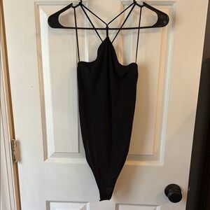 Zara Black Strappy Bodysuit